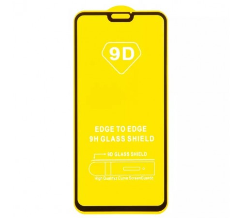 Захисне скло для Huawei Honor 8X, Honor 9X Lite, Honor View 10 Lite, сумісне з чохлом, Full Glue, (без упаковки), чорний 