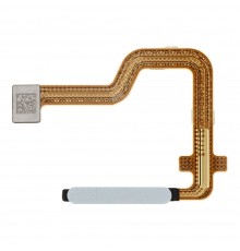 Шлейф для Motorola Moto G32 XT2235-2, сканера отпечатка пальца (Touch ID), серебристый, Original (PRC)