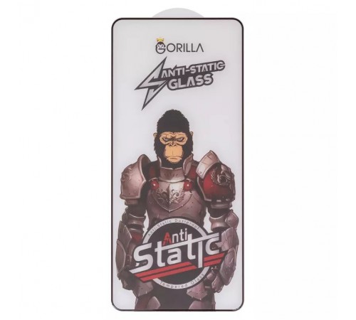 Защитное стекло для Xiaomi Poco X6, Redmi Note 13 5G, Redmi Note 13 Pro 5G, Redmi Note 14 Pro 4G, совместимо с чехлом, Full Glue, Anti-Static, черный, gorilla