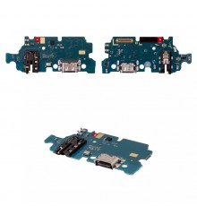 Шлейф для Samsung A256 Galaxy A25, коннектора зарядки, с микрофоном, с компонентами, плата зарядки