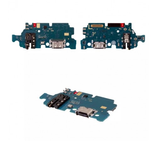 Шлейф для Samsung A256 Galaxy A25, коннектора зарядки, з мікрофоном, з компонентами, плата зарядки