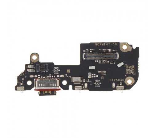 Шлейф для Xiaomi 14T, коннектора зарядки, микрофона, плата зарядки
