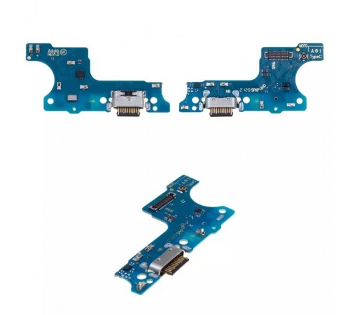 Шлейф для Samsung A013 Galaxy A01 Core, коннектора зарядки, микрофона, плата зарядки, High Copy