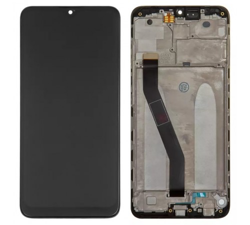 Дисплей для Xiaomi Redmi 8, Redmi 8A, чорний, без логотипу, з рамкою, High Copy M1908C3IC, MZB8255IN, M1908C3IG, M1908C3IH, MZB8458IN, M1908C3KG, M1908C3KH