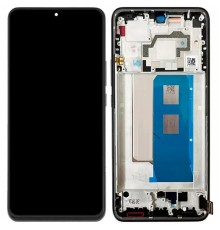 Дисплей для Xiaomi Poco F5 Pro, Redmi K60, чорний (Black), з рамкою, Copy (TFT)