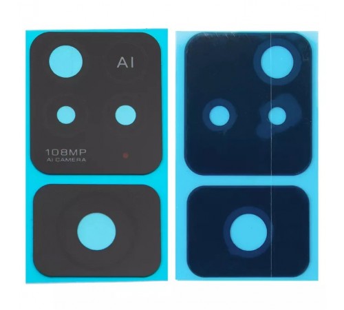 Скло камери для Xiaomi Redmi Note 11 Pro 5G, чорне, без рамки, комплект 2 шт.