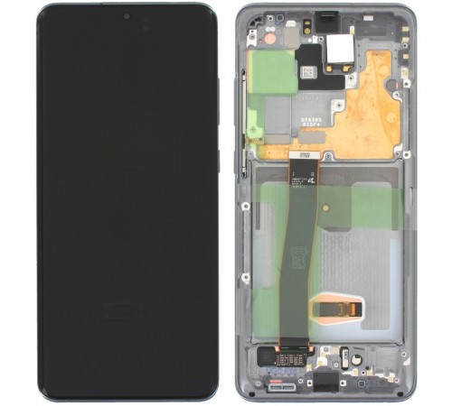 Дисплей для Samsung G988 Galaxy S20 Ultra, сірий (Cosmic Grey), з рамкою, High Copy original LCD size, (OLED) Дисплей для Samsung G988 Galaxy S20 Ultra, сірий (Cosmic Grey), з рамкою, High Copy original LCD size, (OLED)