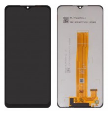 Дисплей для Samsung A022F Galaxy A02, A125F Galaxy A12, A326 Galaxy A32 5G, черный, без рамки, с желтым шлейфом, (Box) SM-A022F V01