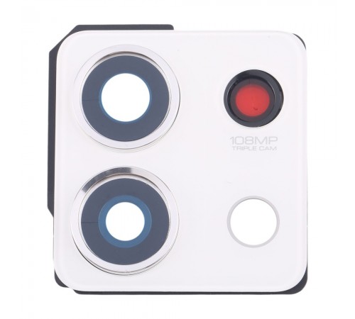 Стекло камеры для Xiaomi Redmi Note 13 5G, белое, с рамкой