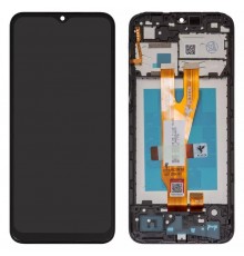 Дисплей для Samsung A032 Galaxy A03 Core, чорний, з рамкою, FLYCDI