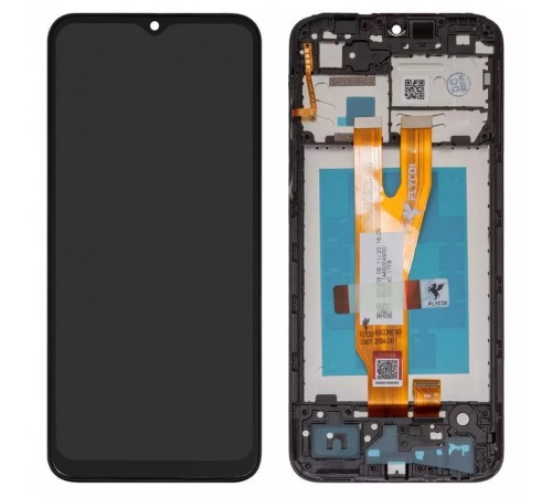 Дисплей для Samsung A032 Galaxy A03 Core, чорний, з рамкою, FLYCDI