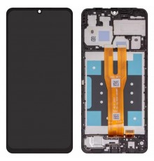 Дисплей для Samsung A065 Galaxy A06, черный, с рамкой, Original (PRC)