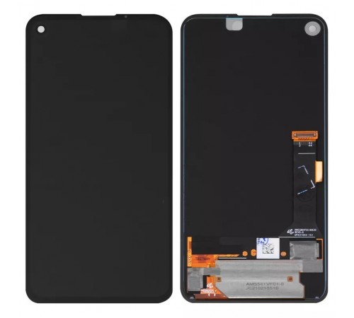 Дисплей для Google Pixel 4a, чорний, без рамки, High Copy (OLED)