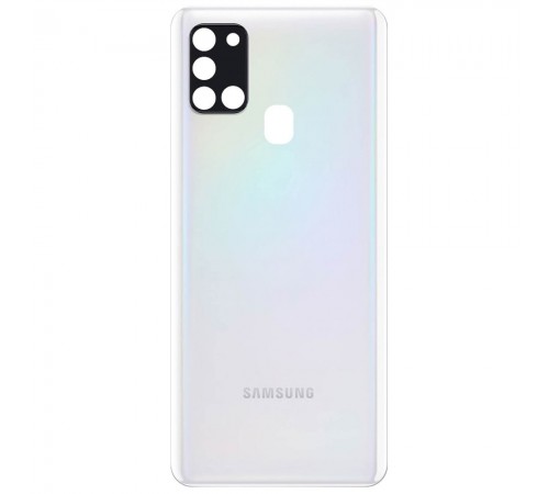 Задняя панель корпуса для Samsung A217 Galaxy A21s, белая + стекло камеры