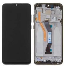 Дисплей для Xiaomi Redmi Note 8 Pro, чорний, з рамкою, High Copy single SIM, M1906G7I, M1906G7G