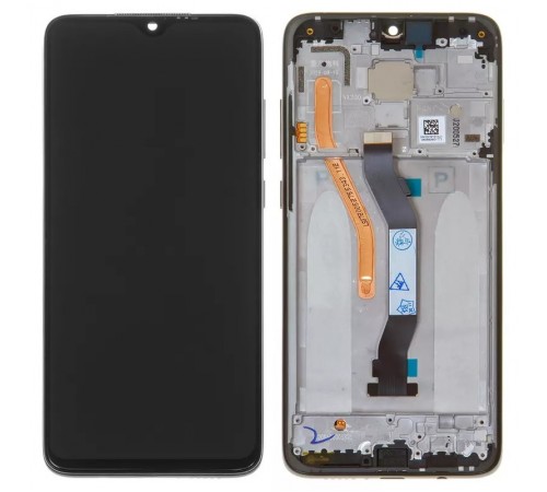 Дисплей для Xiaomi Redmi Note 8 Pro, чорний, з рамкою, High Copy single SIM, M1906G7I, M1906G7G