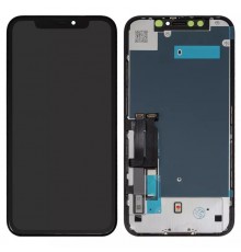 Дисплей для iPhone XR, чорний, з рамкою, Copy, (TFT), GX