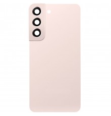 Задняя панель корпуса для Samsung S901B Galaxy S22 5G, розовая (Pink Gold) + стекло камеры