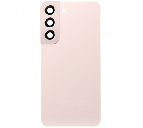 Задняя панель корпуса для Samsung S901B Galaxy S22 5G, розовая (Pink Gold) + стекло камеры