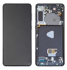 Дисплей для Samsung G996 Galaxy S21 Plus 5G, черный, с рамкой, Original (PRC), phantom black