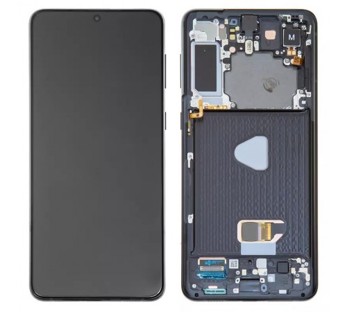 Дисплей для Samsung G996 Galaxy S21 Plus 5G, черный, с рамкой, Original (PRC), phantom black