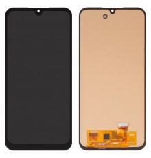 Дисплей для Samsung A245 Galaxy A24, M346 Galaxy M34, черный, без рамки, High Copy с широким ободком, (OLED)