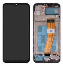 Дисплей для Samsung A035F Galaxy A03, чорний, з рамкою, High Copy