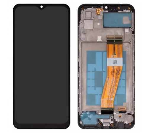 Дисплей для Samsung A035F Galaxy A03, чорний, з рамкою, High Copy