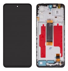 Дисплей для Xiaomi Poco M6 Pro 5G, Redmi 12, чорний, з рамкою, (Box)