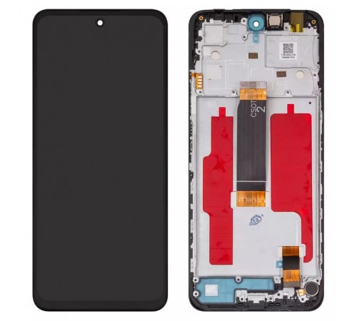 Дисплей для Xiaomi Poco M6 Pro 5G, Redmi 12, чорний, з рамкою, (Box)