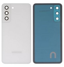 Задня панель корпусу для Samsung G990B Galaxy S21 FE 5G, біла + скло камери