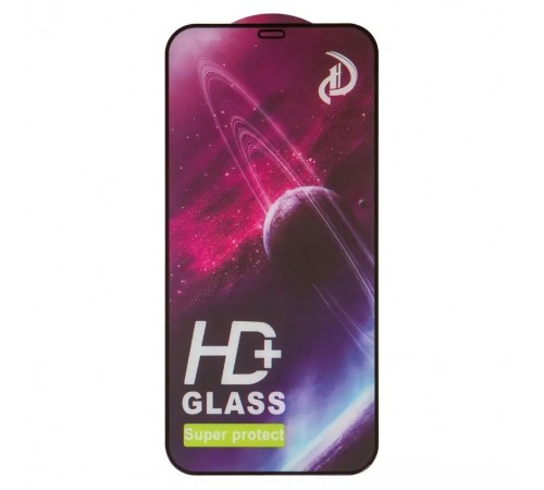 Захисне скло ASP для Apple iPhone 12 Pro Max, сумісне з чохлом, Full Glue, чорне 