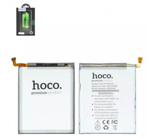 Акумулятор Hoco EB-BA705ABU для Samsung A705F/DS Galaxy A70, Li-Polymer, 3,85 В, 4400 мАг