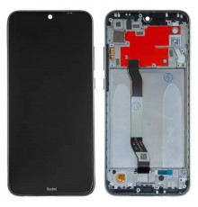 Дисплей для Xiaomi Redmi Note 8T, черный, Лого Redmi, с рамкой, Оригинал (переклеено стекло), M1908C3XG