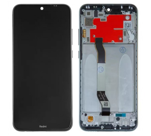 Дисплей для Xiaomi Redmi Note 8T, черный, Лого Redmi, с рамкой, Оригинал (переклеено стекло), M1908C3XG