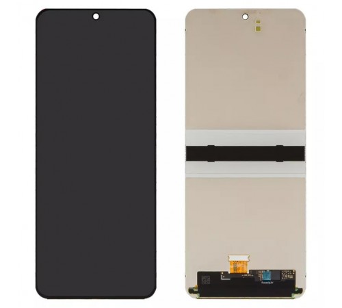 Дисплей для Samsung F741 Galaxy Z Flip6, черный, Оригинал (переклеено стекло)