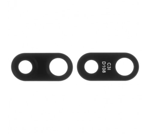 Стекло камеры для Xiaomi Redmi 8, черное, без рамки, M1908C3IC, MZB8255IN, M1908C3IG, M1908C3IH
