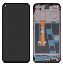 Дисплей для Oppo A52, черный, с рамкой, Original (PRC), CPH2061, CPH2069, PADM00, PDAM10, BS065XMM-L03-M800