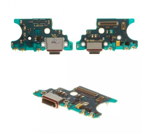 Шлейф для Samsung G980 Galaxy S20, G981 Galaxy S20 5G, коннектора зарядки, мікрофона, плата зарядки, High Copy