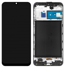 Дисплей для Samsung M215 Galaxy M21, M305 Galaxy M30, M307 Galaxy M30s, M315 Galaxy M31, черный, с рамкой, Original (PRC)