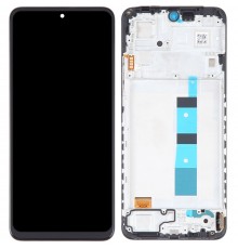 Дисплей для Xiaomi Redmi Note 12 4G, чорний, з рамкою, Copy (TFT)