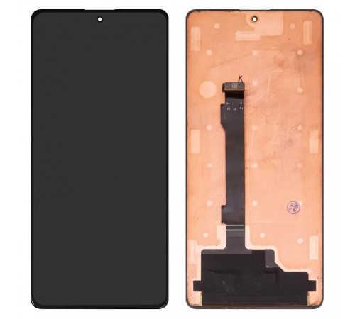 Дисплей для Xiaomi Poco X5 Pro, Redmi Note 12 Pro 5G, Redmi Note 12 Pro Plus, черный, без рамки, Оригинал (переклеено стекло)