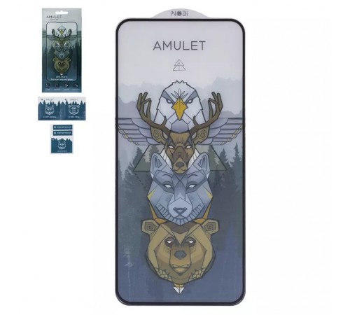 Защитное стекло iNobi Amulet для Realme 10, 9; OnePlus Nord CE 2 5G; Oppo Reno 7, Reno 7 SE, Reno 8, Reno 8T, Full Glue, Anti-Static, черный