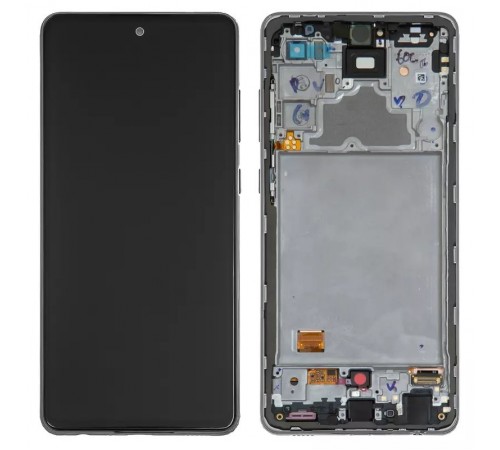 Дисплей для Samsung A725 Galaxy A72, A726 Galaxy A72 5G, чорний, з рамкою, Original, сервісна упаковка, #GH82-25624A/GH82-25463A/GH82-25460A/GH82-25849A