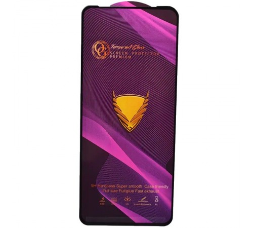 Защитное стекло для Tecno Spark 20, Spark Go 2024; Infinix Hot 40i, Smart 8, 9H, Golden Armor OG, Full-Screen, Full Glue, (без упаковки), черный