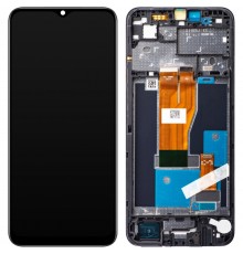 Дисплей для Realme C30, C30s, C33, Narzo 50i Prime, чорний, з рамкою, High Copy