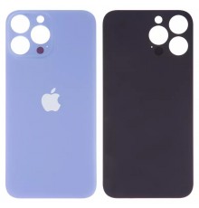 Задня панель корпусу для iPhone 13 Pro Max, голуба, потрібно зняти скло камери, sierra Blue, small hole