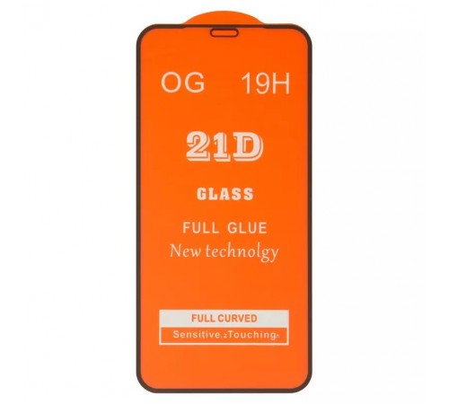 Захисне скло для Apple iPhone 11 Pro, iPhone X, iPhone XS, сумісне з чохлом, Full Glue, (без упаковки), чорне 