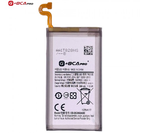 Аккумулятор G+OCA Pro EB-BG960ABE для Samsung G960 Galaxy S9, Li-ion, 3,85 B, 3000 мАч Аккумулятор G+OCA Pro EB-BG960ABE для Samsung G960 Galaxy S9, Li-ion, 3,85 B, 3000 мАч