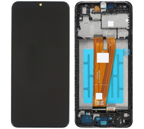 Дисплей для Samsung A045 Galaxy A04, черный, Best copy, с рамкой, Сopy